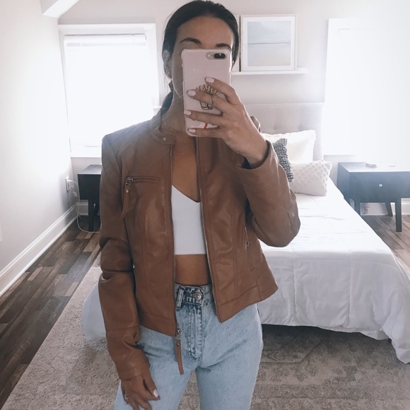Vero Moda Jackets & Blazers - NWOT Vero Moda Leather Jacket (Faux)